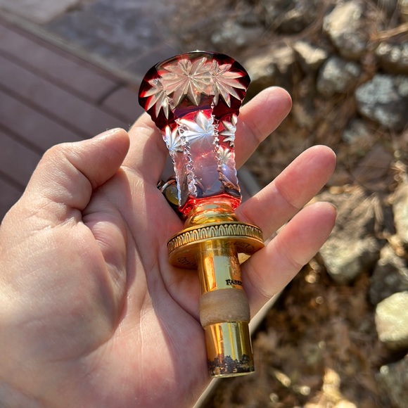 RARE authentic Faberge ruby red bottle stopper - Picture 5 of 14